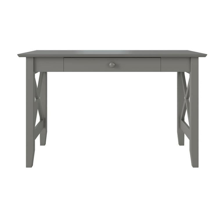 Lexi Desk with Drawer and Charger Grey