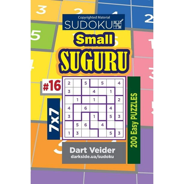 Sudoku Small Suguru 200 Easy Puzzles 7x7 Volume 16 Walmart 