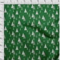 thumbnail image 4 of oneOone Polyester Spandex Green Fabric Christmas Tree Dress Material Fabric Print Fabric By The Yard 56 Inch Wide, 4 of 4