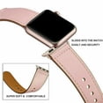 thumbnail image 4 of Compatible with iWatch Band 45mm 44mm 42mm 41mm 40mm 38mm, Genuine Leather Replacement Band Strap Compatible with Apple Watch SE Series 7 6 5 4 3 2 1, 4 of 10