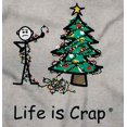 thumbnail image 2 of Life is Crap Christmas Lights Fail Men's Graphic T Shirt Tees Brisco Brands L, 2 of 4
