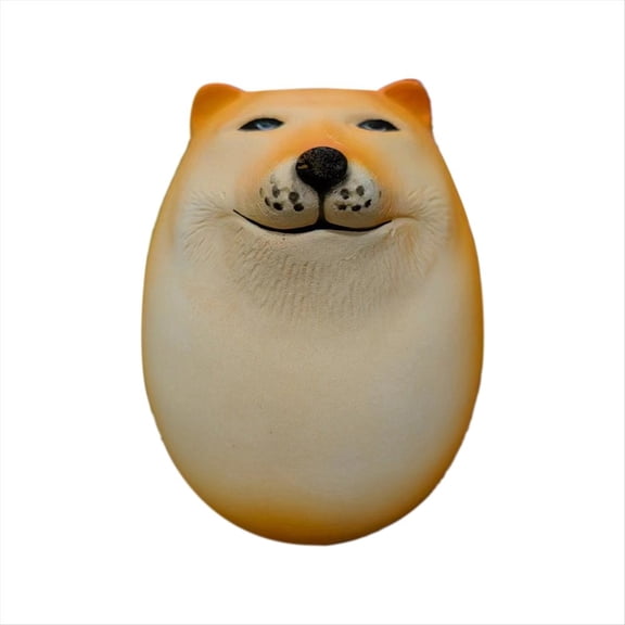 Shiba Inu Realistic Egg Shape Desk Decor Dog & Egg Union Decorations for Home Offices Fun Gifts