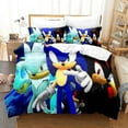 thumbnail image 1 of Housse de Couette et Taie d'Oreiller en Textile pour la Maison Cartoon Sonic Style 28 Z, 1 of 1