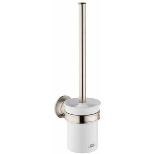 Hansgrohe 42035820 Bn AX Montreux Toilet Brush & Holder, Wal