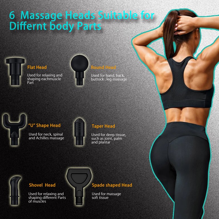 AEVEONE Massage Gun Deep Tissue 30 Speeds Handheld Muscle Massager Personal  Body Vibration Deep Electric Percussion Sports Massage Gun for Athletes ...