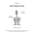 thumbnail image 5 of MULA S925 Sterling Silver Btacelets Charms for Bracelets Making Lucky Butterfly Pet Charm for Women, 5 of 6