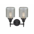 thumbnail image 2 of 447-2W-BK-G262 Innovations Lighting Stanton - 2 Light Bath Vanity-13 Inches Tall and 15 Inches Wide-Matte Black Finish-Clear Wire Mesh Glass Color, 2 of 2