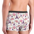 thumbnail image 4 of Men's Boxer Briefs, flower Tower rose Soft Comfy Mens Underwear Boxer Briefs Breathable With Widen Waist, 4 of 7