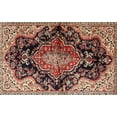 thumbnail image 1 of Ahgly Tapis d'Intérieur Rectangulaire Traditionnel Médaillon Rouge, 4 Pieds x 6 Pieds, 1 of 6