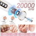thumbnail image 3 of Kit de manicura y pedicura, taladro eléctrico inalámbrico para uñas Hoxida, 3 of 9