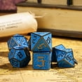 thumbnail image 3 of Cusdie 7-Die Metal DND Dice Set, Maze Design Metal Polyhedral D&D Dice Set for DND Dungeons and Dragons TTRPG Role Playing Games, 3 of 5