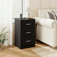 thumbnail image 3 of Costway Table de Nuit 1 Pce avec Station de Recharge, 3 Tiroirs de Rangement pour Chambre, Salon, 3 of 10