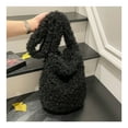 thumbnail image 1 of RKSTN Large-Capacity Plush Bag Black, 1 of 6