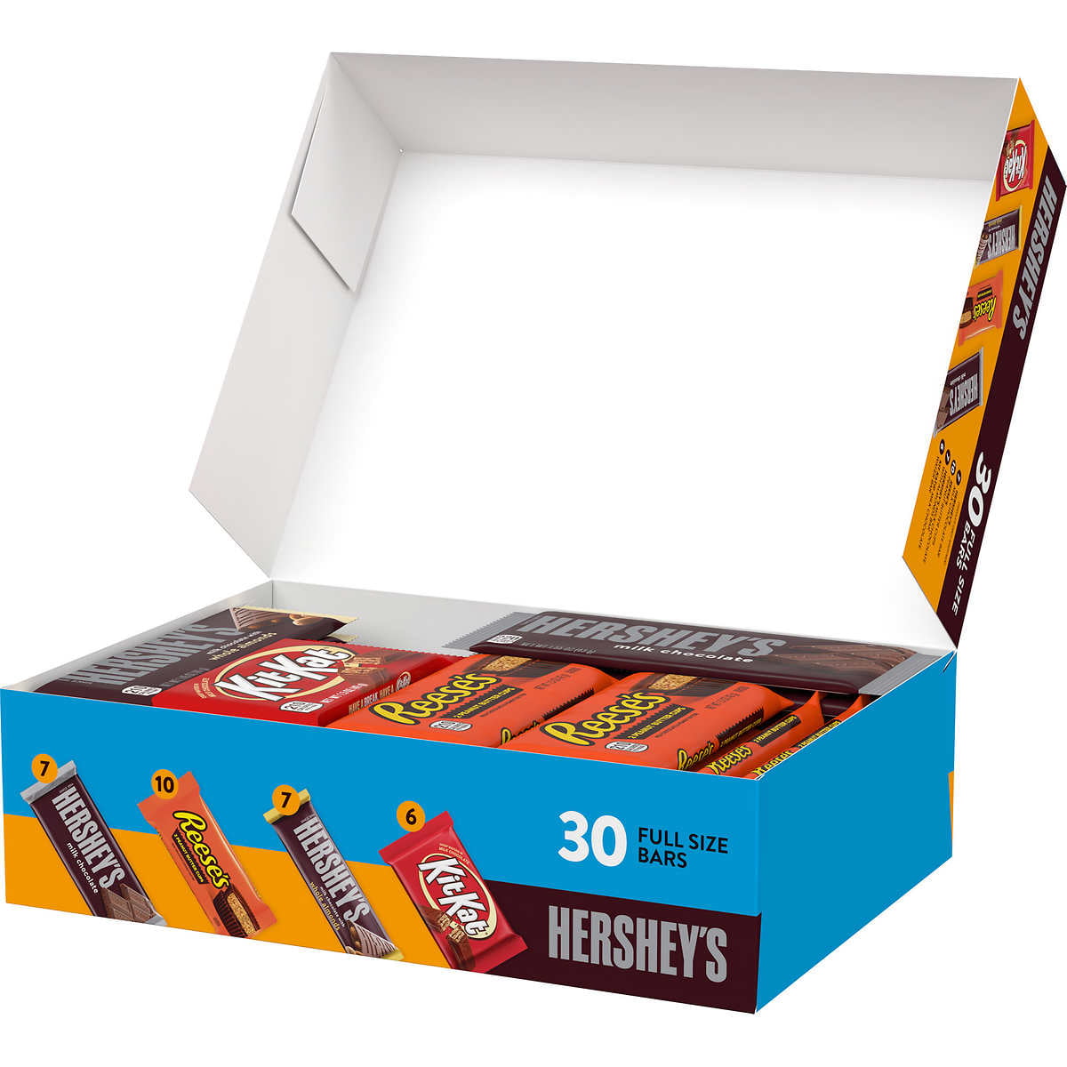 HERSHEY'S, REESE'S and KIT KAT® Milk Chocolate Assortment, Individually  Wrapped Candy Bars Variety Box, 18.2 oz (12 Pieces), Shop