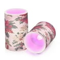 thumbnail image 7 of Yayeee Flameless Candles with Remote Flickering Battery Operated Multi Color Changing, Christmas Poinsettia, 7 of 7