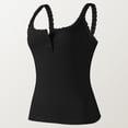 thumbnail image 4 of Levmjia Women Tank Top Shapewear Corset Lace Solid Color Cross Back Tummy Control Body Shaper Versatile for Daily Outwear Summer, 4 of 9