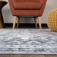 thumbnail image 2 of Distressed Transitional Gray 2'x7' Runner Rug, 2 of 9