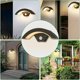 thumbnail image 3 of 12W LED Luz de pared PIR Sensor de movimiento Luz de puerta delantera Aluminio Antracita Impermeable IP66 Blanco cálido 3000K para pasillo Balcón Lámpara de jardín Estilo de luz, 3 of 5