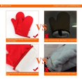 thumbnail image 5 of Manopla acolchada ignífuga para cocina y barbacoa, protección contra quemaduras, antiescaldado para horno y aislamiento térmico, color rojo, paquete de 2, 5 of 5