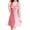 Coral Red, variant on Women Satin Embroidery V Neck Sleeveless Nightgown Slip Dress Coral Red XXL