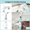 thumbnail image 6 of Electric Spin Scrubber, 500 RPM Cordless Cleaning Brush with 8 Replaceable Shower Brush Heads, Adjustable Extension Arm, 2.5H Long Usage Power Shower Scrubber for Bathroom Floor Tile Bathtub, 6 of 8