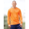thumbnail image 4 of Dri-Power Long Sleeve 5050 T-Shirt, L, Burnt Orange, 4 of 7