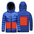 thumbnail image 5 of Hicidod Boys Heated Jacket 3 Heating Zones Usb Charging Electric Puffer Coats Hooded Printed Winter Warm Kids Down Jackets, 5 of 6