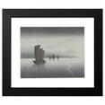 thumbnail image 2 of Ohara Koson 14x12 Black Modern Framed Museum Art Print Titled - Fishing Boats (1900 - 1945), 2 of 5
