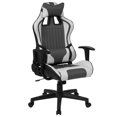 thumbnail image 1 of Cumberland Comfort Series High Back Gray and White Reclining Racing/Gaming Office Chair with Adjustable Lumbar Support, 1 of 9