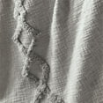 thumbnail image 4 of Bowery Hill Cotton Throw with Gray tone-on-tone Raised Design, 4 of 4