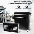 thumbnail image 5 of Dawmilon 8-Drawer Rolling Tool Chest with Wheels, Detachable Metal Tool Storage Cabinet, Lockable Garage Tool Cart, Black, 5 of 7