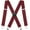 Wine Red, variant on Men for Braces X shaped,5cm Wide 2 inch Heavy Duty Suspenders for Trousers with 4 Strong Metal Clips, Tuxedo Suspenders Adjustable and elastic Braces for men's and women's trousers