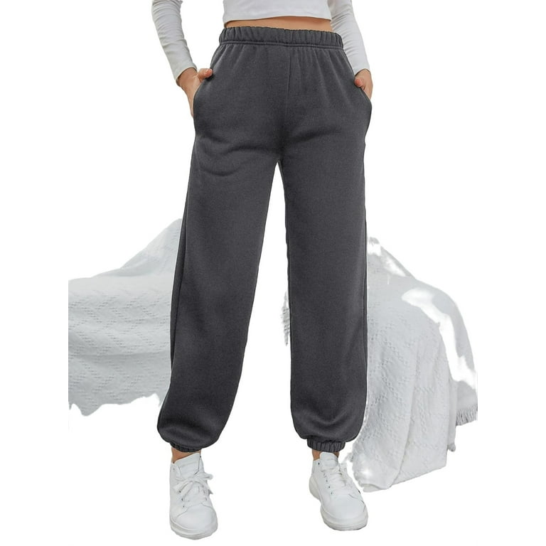 Charcoal grey womens joggers sale