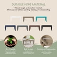 thumbnail image 4 of WestinTrends Malibu 3-Piece HDPE Outdoor Patio Furniture Couch and Coffee Table Set, Weathered Wood, 4 of 14