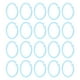 thumbnail image 4 of 20 piezas anillos de plástico transparentes, flexibles, anillas para encuadernación de libros de hojas sueltas para la escuela, el hogar, las tarjetas de oficina, el cuaderno de documentos, color azul, 4 of 5