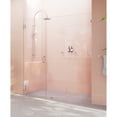 thumbnail image 3 of Glass Warehouse  78" x 66.5" Frameless Shower Door - Wall Hinge Polished Chrome Chrome Finish, 3 of 5