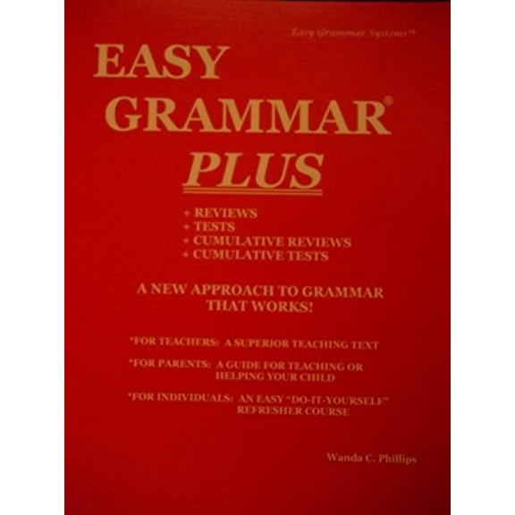 Pre-Owned Easy Grammar Plus - Teacher Edition: Level Plus Paperback