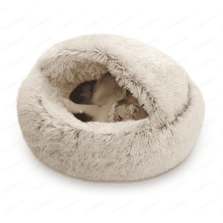 RBCKVXZ Dog Round Pet Winter Warm Sleeping Bag Long Plush Soft Pet Bed Calming Bed ,on Clerance