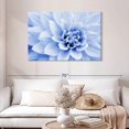 thumbnail image 2 of Elephant Stock Pastel Blue Dahlia Wall Art - Horizontal Canvas Wall Art - Living Room Wall Decor - Floral And Botanical Canvas - Blue And White Decor - 45" x 30", 2 of 8