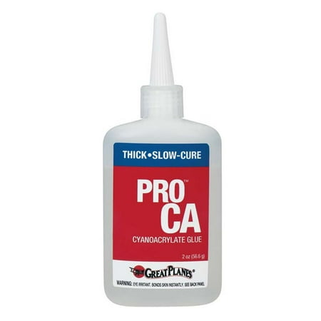 GREAT PLANES Pro CA Glue 2 oz Thick GPMR6015 by Great (Best Glue For Styrofoam Planes)