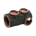 thumbnail image 2 of Refugios para reptiles, cabañas, hábitats, cuevas y decoración para reptiles, decoraciones de resina simulada para acuarios, tronco en descomposición, 2 of 8