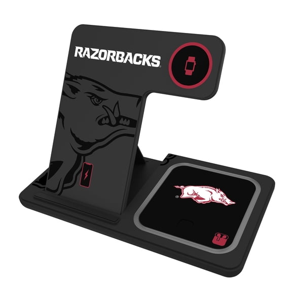 Keyscaper Arkansas Razorbacks 3-In-1 Wireless Charger