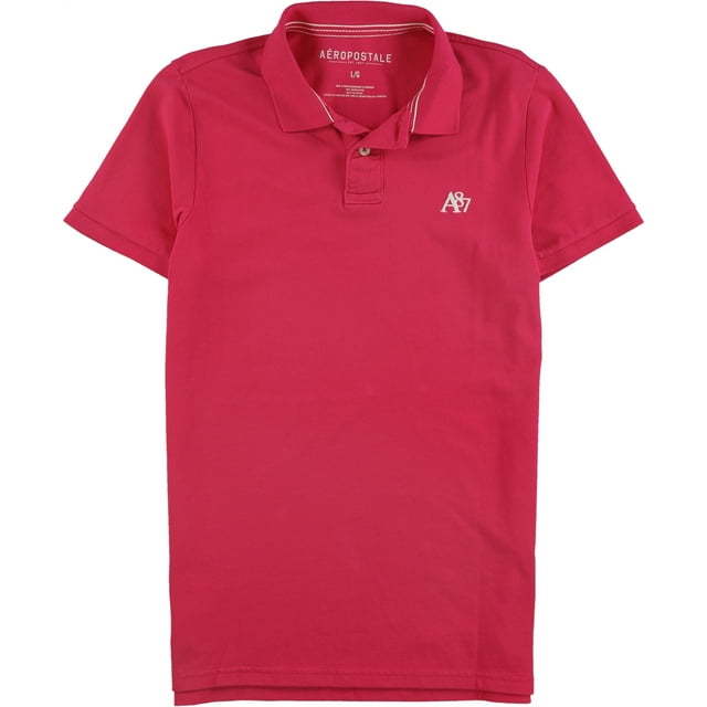 Aeropostale - Polo de rugby para hombre A87, color rosa, grande Aeropostale polo, rugbi