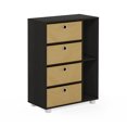 thumbnail image 1 of Furinno Armoire de Rangement Polyvalente à 4 Tiroirs, Espresso/marron, 1 of 8