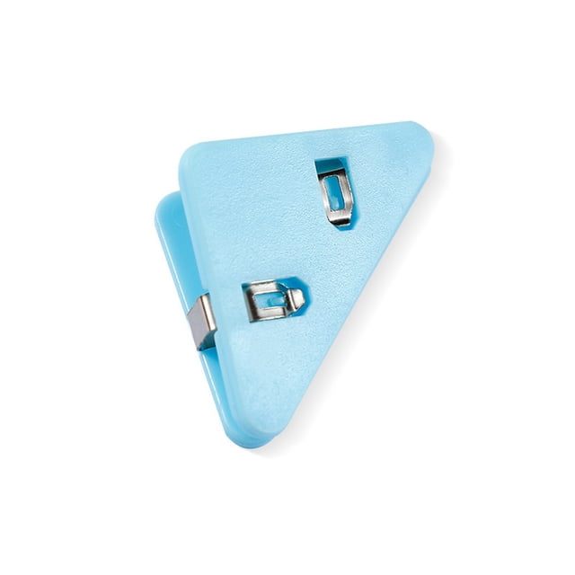 Corner Paper Clips, 1.53x2.04 Inch,Triangular Transparent File Corner Clip,Translucent Colored Paper Clips, Cute Plastic Bunder Clip for Office,Prevent Book Corner Curling,Holds to 40 Sheetes