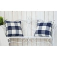 thumbnail image 2 of Chic 2 Sets 18"X18" Navy Blue Buffalo Plaid Throw Pillow Covers, 2 of 6