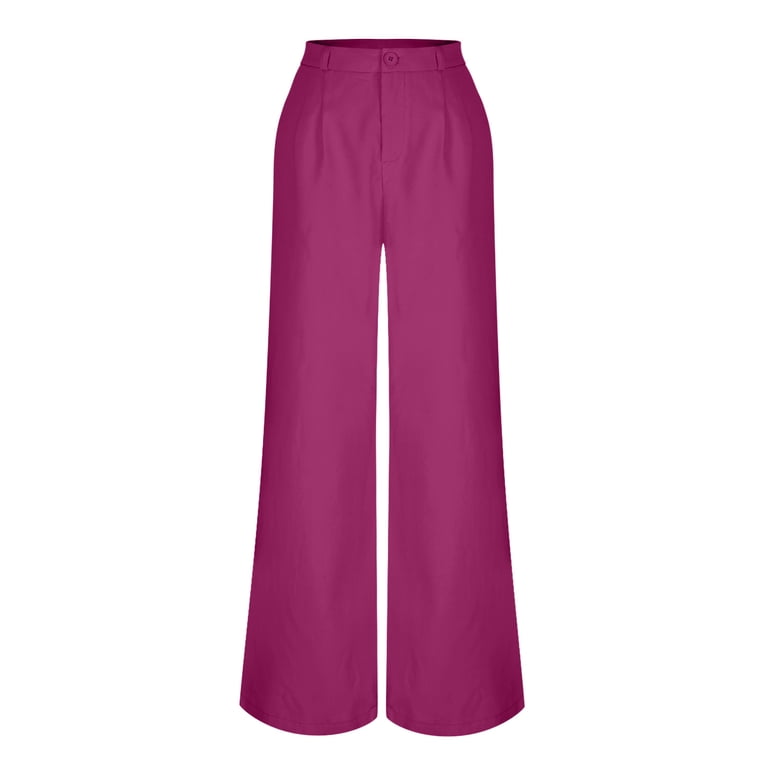 neon pink dress pants On My Heart Fuchsia Pink Wide Leg Pants