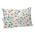 thumbnail image 2 of Colorful Botanical Pillow Covers 24"x36", Watercolor Country Summer Leaves Soft Brushed Microfiber Breathable Throw Pillow Covers, Decorative Pillowcase with Zipper for Couch Sofa Bedroom Living Room, 2 of 9