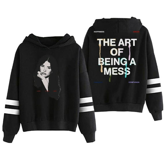 Lauren Spencer Smith The Art Of Being A Mess Hoodie Men Women Pocketless Parallel Bars Sleeve Sweatshirt