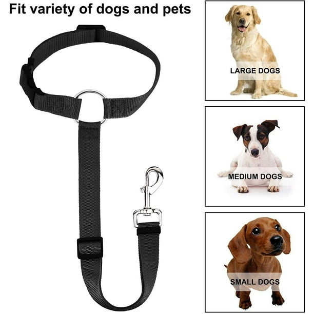 2 Pack Universal Dog Pet Headrest Seat Belt Adjustable Durable Dog